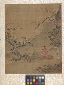 アルバム 庭の情景（紙にインク） 作： Ying Qiu