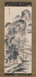 春の大掃除、19世紀 作： Yokoi Kinkoku