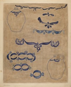水差しと装飾 作： Yolande Delasser