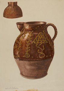 パ。German Pitcher, c. 1937. 作： Yolande Delasser