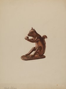 リスの像、1937年頃。 作： Yolande Delasser