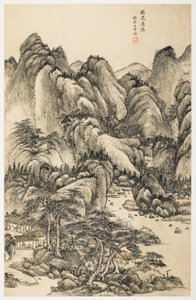 12枚の葉のアルバムより、春の純粋な集まり 作： Yongxi Jin