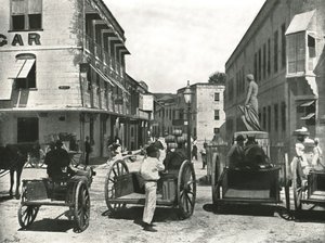 ハイストリート、ブリッジタウン、バルバドス、1895年。 作： York and Son