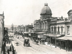 ランドルストリート、オーストラリア、アデレード、1895年。 作： York and Son