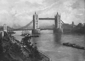 タワーブリッジ、c1896