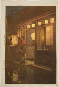 小さなレストラン（夜）」（「料理屋の夜