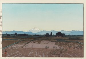 武蔵野からの富士山 作： Yoshida Hiroshi