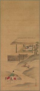 詩人・向後」「秋の風景」「春の風景」1600年代半ば。 作： Yukinobu Kiyohara