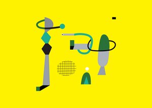 抽象的な幾何学構図、2017年（ベクターイラスト）