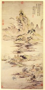 水の村での漁師の楽しみ 作： Shouping Yun