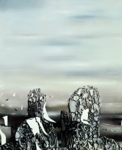 不気味な空 作： Yves Tanguy