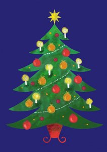 華やかなクリスマスツリー 作： 