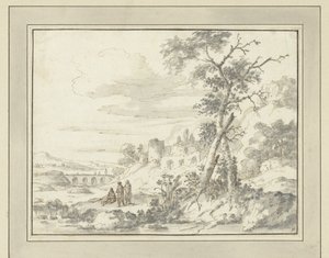 廃墟のある山岳風景 作： Zacharias Blijhooft