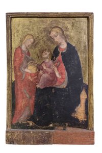聖バラの聖母子像 1410-20年頃（パネル） 作： Zanino di Pietro