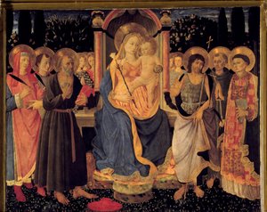 聖ヒエロニムスの祭壇画聖母子、1460年頃（絵画）