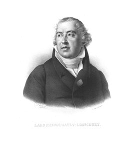 フランソワアレクサンドルフレデリック、ラロッシュフーコールドリアンクール公爵、1820年代。