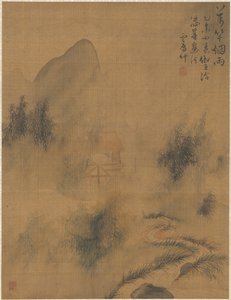霧と雨の中の1万本の竹 作： Zhai Dakun