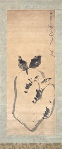 湖の岩の上の鳥 作： Zhu Da