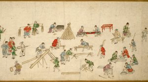 平和な時代の街角 太平風會圖 作： Zhu Yu