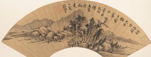 川の風景。 作： Zhuang Jiongsheng
