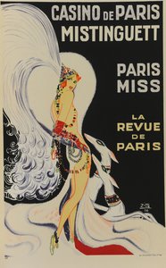 パリのカジノ. ミスティングエット。 ミス・パリス、1930年。 作： Zig