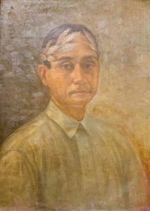 桂冠詩人としてのホセ コラソン デ イエスの肖像 作： Zosimo Dimaano