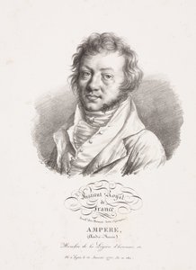 アンドレ・マリー・アンペール、フランスの物理学者・数学者、1820年頃 作： Frederick (attr. to) Barnard