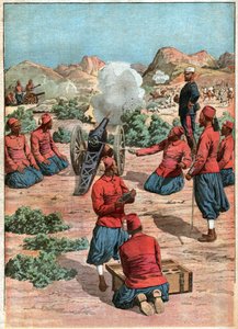 Armee coloniale francaise.フランスの植民地時代の軍隊。 作： Ferdinand Georg Waldmuller