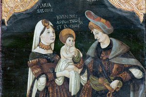 ビエルタン要塞教会。 教会。 インテリア。 祭壇画、ポリプティク。