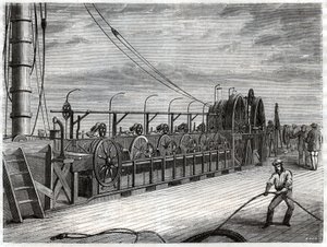 Cable telegraphique sous marin.電信用海底ケーブル。 作： Frederick (attr. to) Barnard