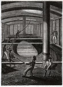 Cable telegraphique sous marin.電信用海底ケーブル。 作： Frederick (attr. to) Barnard