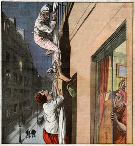 Cambriolage a Paris.パリの空き巣 作： Ferdinand Georg Waldmuller