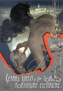 Cesare Urtis & Co, Torino - Electrical Supplies」、ポスター、イタリア語 作： John Pardon