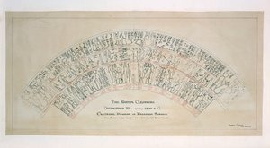 時計、水 エジプトの天球図「カルナックのクレプシドラ」（紀元前1400年頃