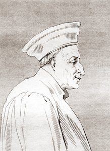 Còsimo di Giovanni degli Mèdici (1389 1464), メディチ家の初代政治家, 1808年に出版された「The Historic Gallery of Portraits and Paintings」より 作： Ferdinand Georg Waldmuller
