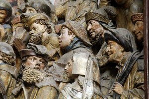 フランス。Hauts-de-France.SUM.アミアン聖母大聖堂。聖歌隊の南壁。聖フェルミン（Firmin d