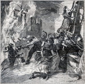 バザール・デ・ラ・シャリテの火事 作： . .