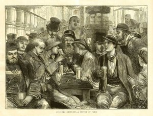 アブサンを飲む人たち（1872年パリ 作： Frederick (attr. to) Barnard