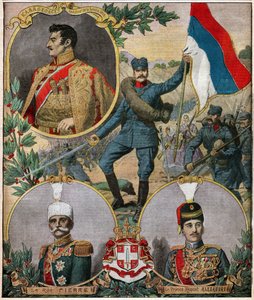 Les heros nationaux serbes.セルビアの国民的英雄たち。 作： Ferdinand Georg Waldmuller