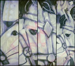メリーゴーランドの馬（写真 作： Frederick (attr. to) Barnard