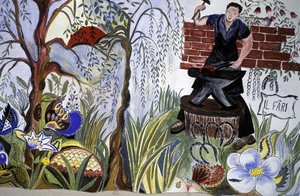 壁画、ボルダーノ、フリウリ・ヴェネツィア・ジウリア、イタリア 作： Henry Charles Fehr