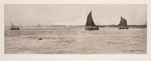 On Breydon Water, Sea-Fog Coming Up」。 作： Frederick (attr. to) Barnard