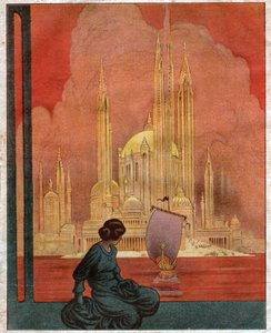 ユートピア都市のパノラマ。 1922年（イラスト） 作： . .