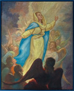 教区教会 (Parochiekerk Sint Maria Bernarda (Knokke)。インテリア。 作： . .
