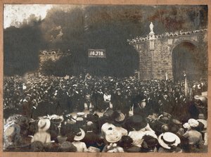 ルルドのピラーマージュ1910年（モノクロ写真）