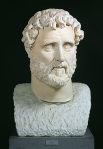 皇帝アントニヌス・ピウス（86-161）の肖像胸像（ローマ、カラカラ浴場より）140年頃（大理石製 作： Hippolyte Lalaise Devéria