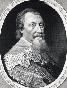 スウェーデンの大法官、アクセル・グスタフソン・オクセンスティエルナ（1583-1654）の肖像、エングレーヴィング
