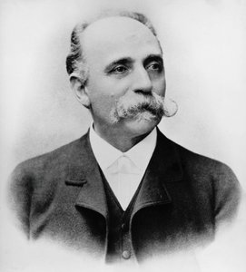 バルトロメオ・エミリオ・カミッロ・ゴルジ（1843-1926）の肖像 1906年にノーベル医学賞を受賞したイタリアの科学者・医師、写真 作： William Walcutt