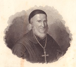 イタリアの司教Adeodato Turchi（1724-1803）の肖像、Francesco Viciraの絵画からGuzziによる銅版画 作： William Walcutt