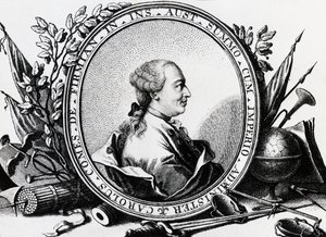 オーストリアの政治家、カール・ヨーゼフ・フォン・フィルミアン（1716-1782）の肖像、エングレービング